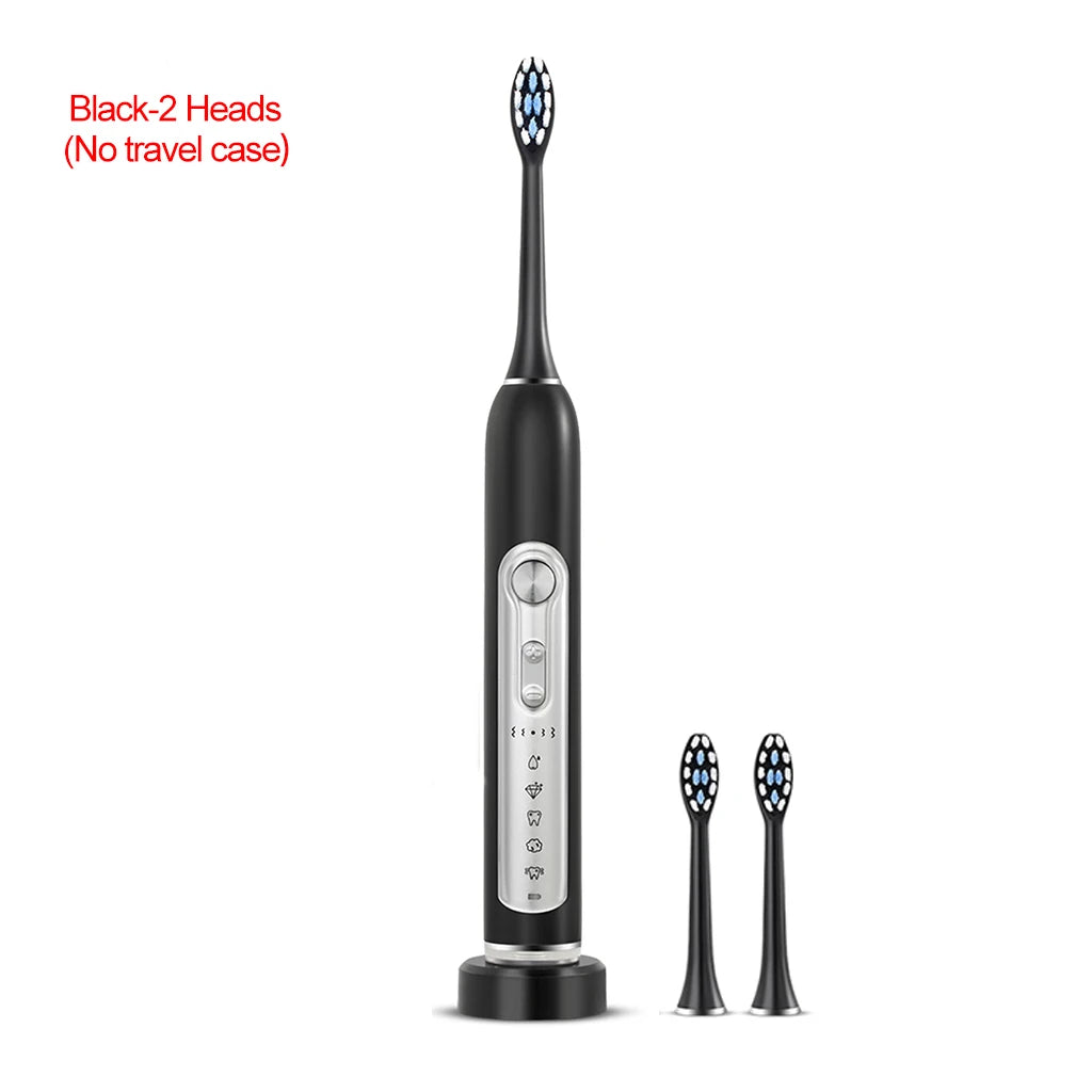 SUBORT S7 Super Sonic Electric Toothbrushes for Adult Kid Smart Timer Whitening Toothbrush IPX7 Waterproof Replaceable Heads Set