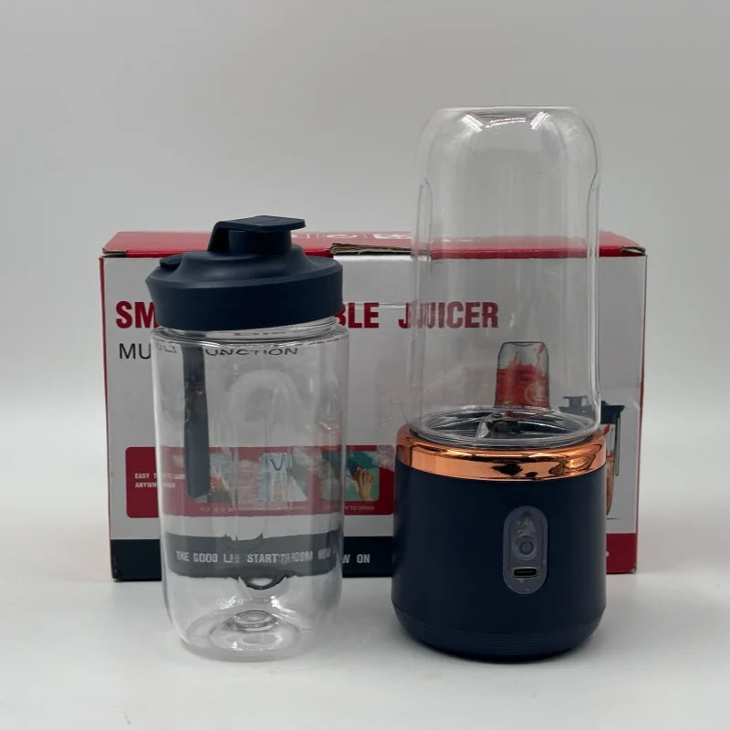 Household Fruit Mixer 400ML Electric Juicer Portable Food Milkshake Mixer Machine Multifunction 6 Blades Juicer Machine Blender