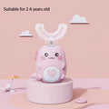 Children U-shaped Electric Toothbrush 360 Degrees Smart Cartoon Kids silicone Toothbrush Automatic Rechargeable Sonic Toothbrush