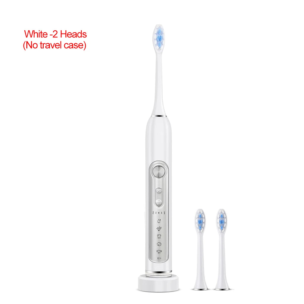 SUBORT S7 Super Sonic Electric Toothbrushes for Adult Kid Smart Timer Whitening Toothbrush IPX7 Waterproof Replaceable Heads Set