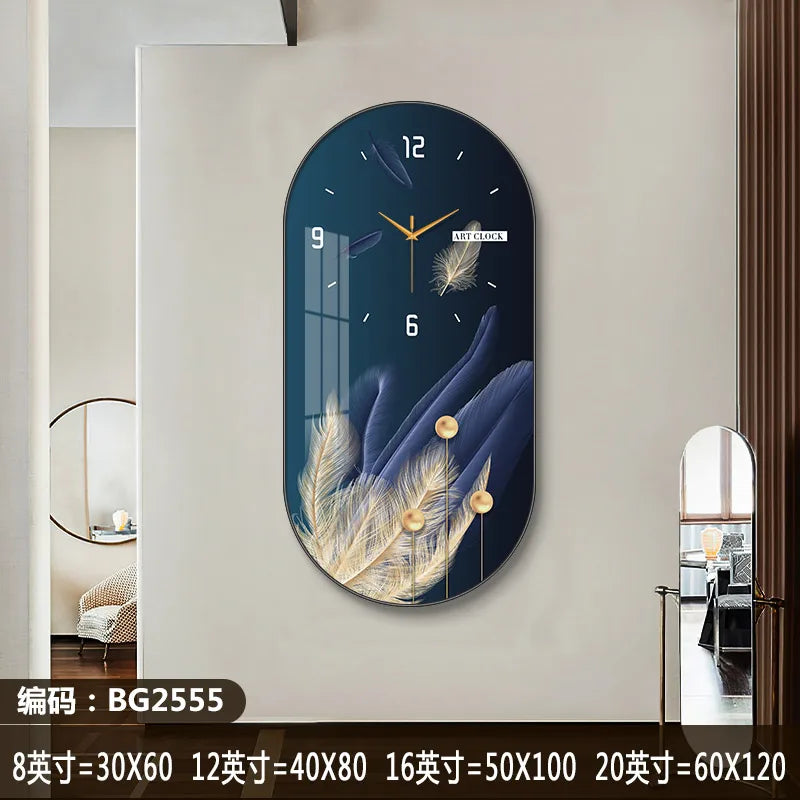 Modern luxury wall clock living room household fashion restaurant decorative painting creative wall hanging silent clock