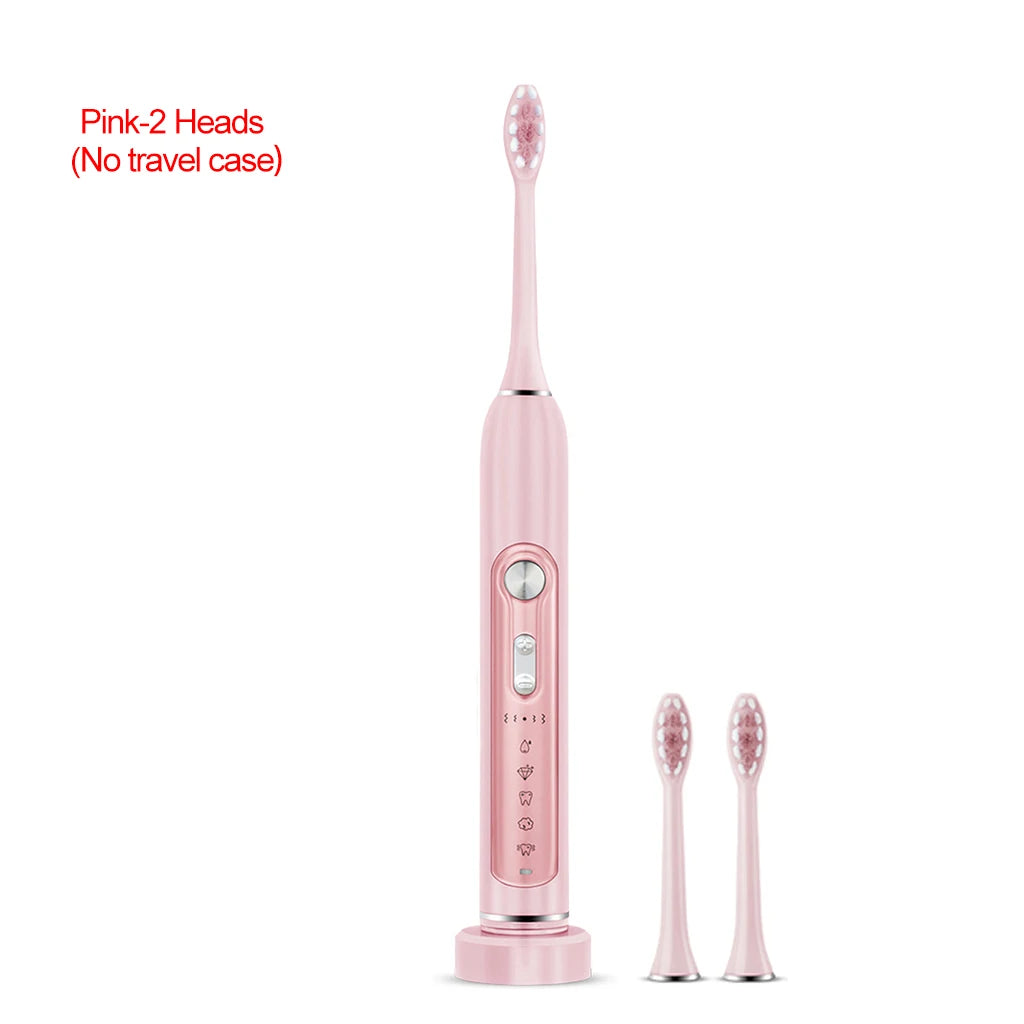 SUBORT S7 Super Sonic Electric Toothbrushes for Adult Kid Smart Timer Whitening Toothbrush IPX7 Waterproof Replaceable Heads Set